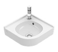 Villeroy & Boch Lave-mains d'angle compact O.Novo 731032R1 32 cm trop-plein blanc C-plus