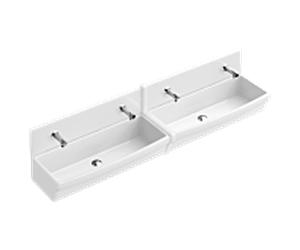 Villeroy et Boch O.novo couvre-joint 682100R1 court, blanc C-plus