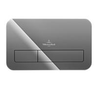 Villeroy & Boch Plaque de déclenchement 922400RA surface verre sécurit 26,9x16,1x1,3cm Glossy Grey