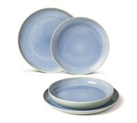 Villeroy & Boch Ensemble d'assiettes like. Crafted Blueberry 4 p. pour 2 personnes Bleu