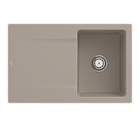 Villeroy und Boch Siluet évier 333401AM avec garniture de vidage et commande manuelle, amande