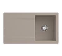 Villeroy und Boch Siluet évier 333501AM avec garniture de vidage et commande manuelle, amande