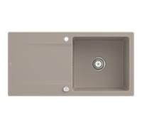 Villeroy und Boch Siluet évier 333602AM avec garniture de vidage et actionnement excentrique, amande