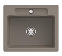 Villeroy und Boch Siluet évier 334602TR avec garniture de vidage et actionnement excentrique, Bois
