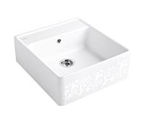 Villeroy et Boch simple vasque 632061KT ensemble de déchets, opération manuelle, kit de montage, perle blanche