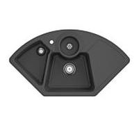Villeroy und Boch Solo évier d'angle 670801i4 garniture de vidange , opération manuelle, restes de bol, Graphit