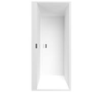 Villeroy & Boch Baignoire Squaro Edge 12 UBQ170SQE2DV-RW 170x75 cm blanc pierre, évacuation centrale