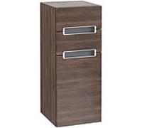 Villeroy und Boch Subway 2.0 armoire latérale A7120RVH 35,6x85,7cm, gauche, poignée argent mat, gris argent, chêne arizona