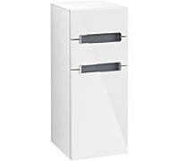 Villeroy und Boch Subway 2.0 armoire latérale A7120SDH 35,6x85,7cm, gauche, poignée argent mat, blanc, blanc brillant