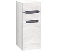 Villeroy und Boch Subway 2.0 armoire latérale A7131RE8 35,6x85,7cm, droite, poignée chromé , gris argent, bois blanc