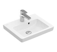Villeroy und Boch Subway 2.0 lave-mains 73154501 45 x 37 cm, avec trou pour robinet, trop-plein, blanc alpin