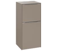 Villeroy und Boch Subway 3. 1930 C59400VM 40x86x36.2cm, charnière gauche / poignée aluminium brillant, taupe