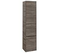 Villeroy & Boch Subway 3.0 - Armoire avec 2 portes & charnières à gauche 400x1710x362mm chêne pierre/chêne pierre