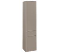 Villeroy und Boch Subway 3. 1930 C59100VM 40x171x36.2cm, charnière droite / poignée aluminium brillant, taupe