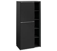 Villeroy und Boch Subway 3. 1930 C59800VL 57,4x120x36,2cm, charnière gauche / poignée aluminium brillant, noir volcan