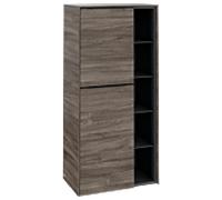Villeroy und Boch Subway 3. 1930 C59801RK 57,4x120x36,2cm, charnière gauche / poignée Volcano black, stone oak