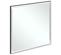 Villeroy und Boch Subway 3e 1930 Spiegel A46380BC cadre en aluminium, 80 x 75 x 4,75 cm, noir mat / blanc mat