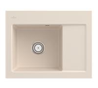Villeroy und Boch Subway 45 Évier compact à encastrer 331200FU évier à encastrer à gauche, 650 x 510 mm, ivoire CeramicPlus