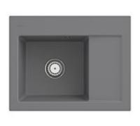 Villeroy und Boch Subway 45 Évier compact encastrable 331201SL gauche, avec garniture de vidage , commande manuelle, 650 x 510 mm, pierre CeramicPlus