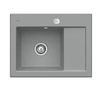 Villeroy und Boch Subway 45 Évier compact encastrable 331202SL gauche, avec garniture de vidage , commande excentrique, 650 x 510 mm, pierre CeramicPlus