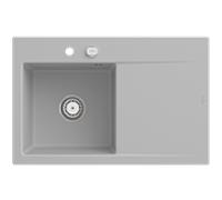 Villeroy und Boch Subway Style 45 Évier plat encastrable 334802SM gauche, avec garniture de vidage , vapeur CeramicPlus, 78 x 51 cm