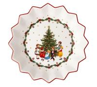 Villeroy & Boch - Toy’s Fantasy, coupe grande, Père Noël lisant liste cadeaux, 25 x 25 x 4cm, Porcelain Premium, multicolore