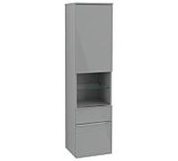 Villeroy und Boch Venticello A95211RA 40,4 x 154,6 x 37,2 cm, droite, poignée chromée, verre Glossy Grey