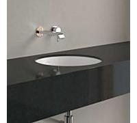 Villeroy und Boch à encastrer Loop & Friends 4A5200RW ronde, sans trou de robinetterie, avec trop-plein, Ø 38 cm, blanc pierre CeramicPlus