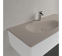 Villeroy und Boch Antao meuble vasque 4A77L2AM 120x50cm, carré, trou robinetterie 2000 , sans trop-plein, amande C-plus