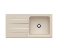 Villeroy und Boch Architectura évier 336002AM avec garniture de vidage et actionnement excentrique, Amande
