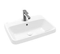 Villeroy und Boch Architectura Vasque à encastrer 5A6760R1 600 x 450 x 170 mm, CeramicPlus blanc alpin, avec trop-plein, dessous non émaillé