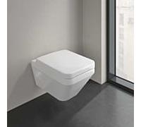 Villeroy und Boch Architectura Vasque à poser murale WC 5685C0R1 37x53cm, carrée, murale, avec TwistFlush[e³], Blanc Alpin CeramicPlus