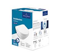 Villeroy & Boch Architectura WC suspendu avec TwistFlush[e³], version courte, 4687CLR1,