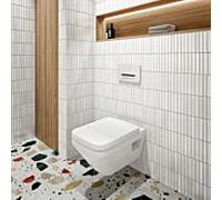 Villeroy und Boch Architectura WC -Set 5685CL01 37x53cm, ovale, montage mural, TwistFlush, horizontal, blanc Alpin