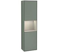 Villeroy und Boch armoire Finion F460HHGM 41.8x151.6x27cm, gauche, étagère Sand Matt Lacquer , Olive Matt Lacquer