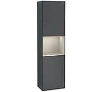 Villeroy und Boch armoire Finion F460HHHG 41.8x151.6x27cm, gauche, étagère Sand Matt Lacquer , Midnight Blue Matt Lacquer