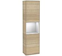 Villeroy und Boch armoire Finion F460MTPC 41.8x151.6x27cm, gauche, étagère White Matt Lacquer , Oak Veneer