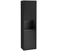 Villeroy und Boch armoire Finion F460PDPD 41.8x151.6x27cm, gauche, étagère laqué noir mat, laqué noir mat