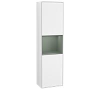 Villeroy und Boch armoire Finion F470GMGF 41.8x151.6x27cm, droite, étagère Olive Matt Lacquer , laqué blanc brillant