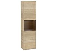 Villeroy und Boch armoire Finion F470GNPC 41.8x151.6x27cm, droite, étagère Walnut Veneer , Oak Veneer