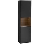 Villeroy und Boch armoire Finion G460GNPD 41.8x151.6cm, gauche, émotion, étagère placage noyer, laqué noir mat