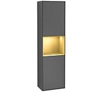 Villeroy und Boch armoire Finion G460HFGK 41.8x151.6cm, gauche, émotion, étagère laqué or mat, anthracite mat