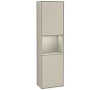 Villeroy und Boch armoire Finion G460HHHH 41.8x151.6cm, gauche, émotion, étagère Sand Matt Lacquer , Sand Matt Lacquer