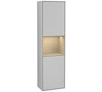 Villeroy und Boch armoire Finion G460PCGJ 41.8x151.6cm, gauche, Emotion, étagère Oak Venerr, gris clair mat