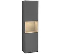 Villeroy und Boch armoire Finion G460PCGK 41.8x151.6cm, gauche, émotion, étagère Oak Venerr, anthracite mat