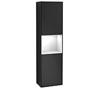 Villeroy und Boch armoire Finion G470GFPD 41.8x151.6cm, droite, Emotion, étagère laqué blanc brillant, laqué noir mat