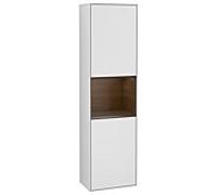 Villeroy und Boch armoire Finion G470GNMT 41.8x151.6cm, droite, émotion, étagère placage noyer, laqué blanc mat