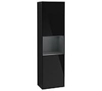 Villeroy und Boch armoire Finion G470HGPH 41.8x151.6cm, droite, émotion, étagère Midnight Blue Matt Lacquer , Glossy Black Lacquer