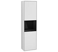 Villeroy und Boch armoire Finion G470PHMT 41.8x151.6cm, droite, émotion, étagère Glossy Black Lacquer , laqué blanc mat