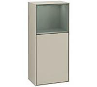 Villeroy und Boch Armoire latérale Finion F510GMHH 41.8x93.6x27cm, droite, plateau supérieur olive mat, Sand Matt Lacquer
